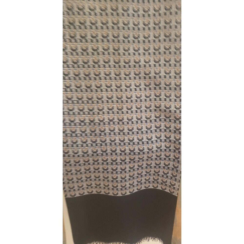 Vintage Lanvin Paris Silk Scarf with Fringe
